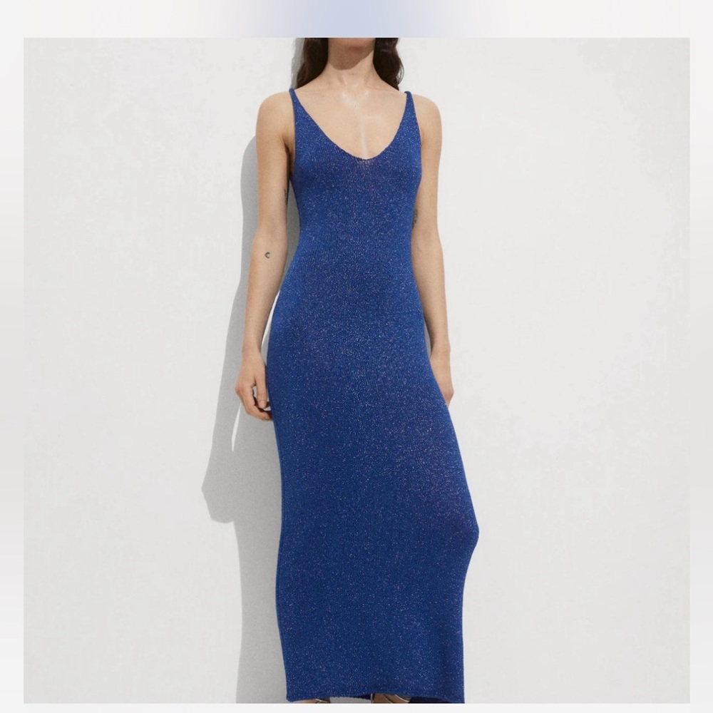 Elegant Blue Women's Dress